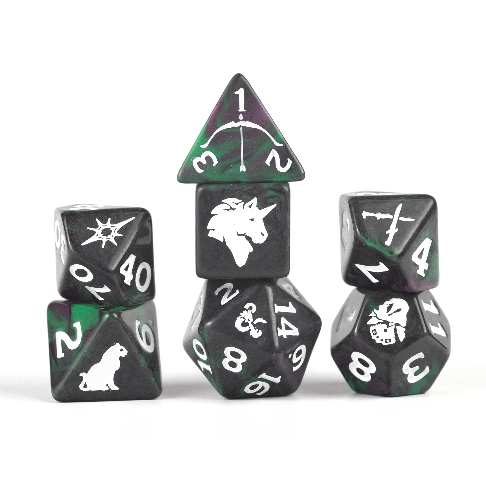 Sirius Dice D&D Adventure Dice Set Legend of Drizzt image 0